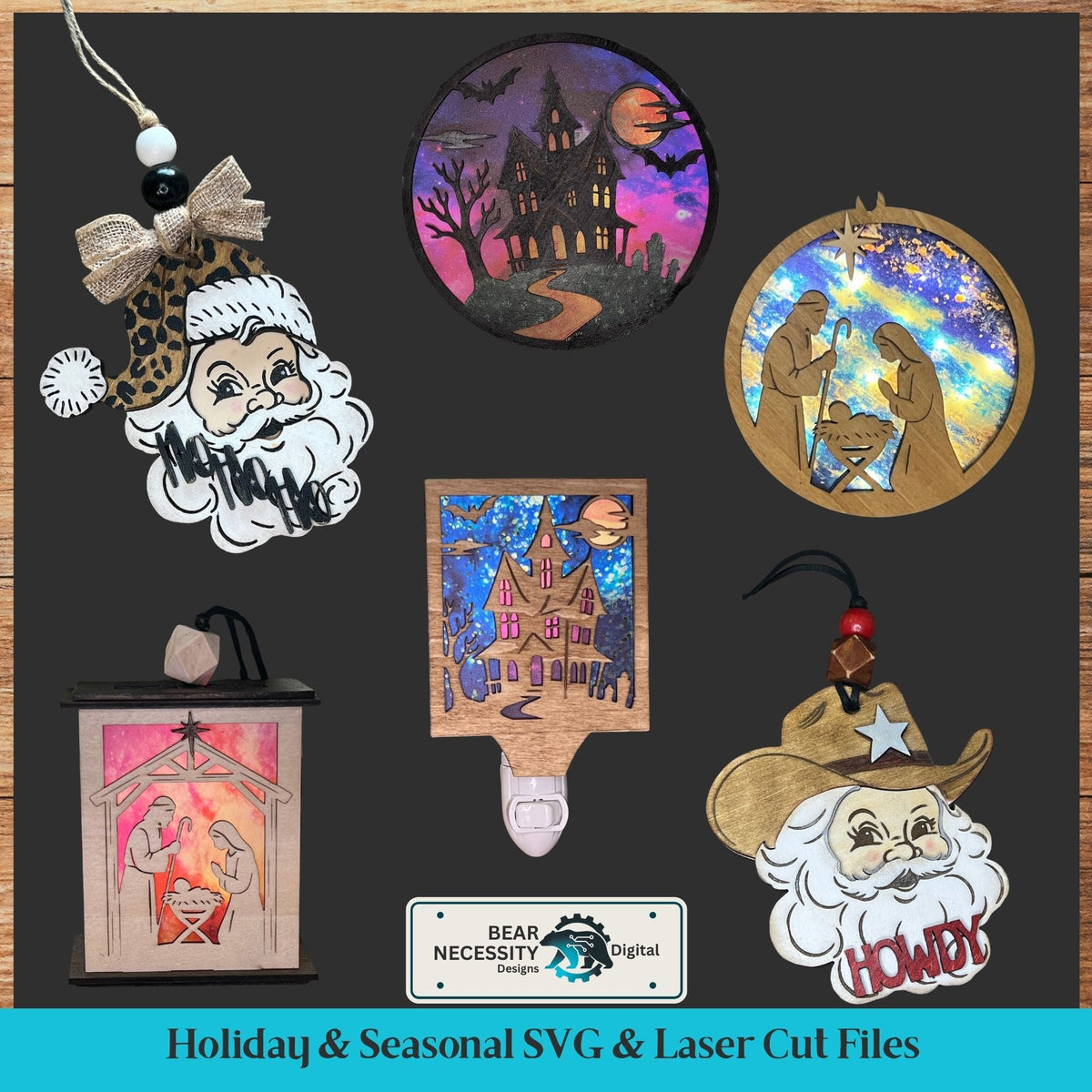 Holiday/Seasonal Digital Cut Files and Designs