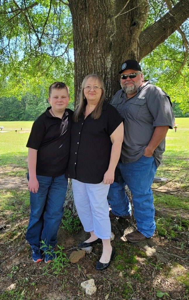 Chrisitna BArrow founder of bear ecessity Designs and her family